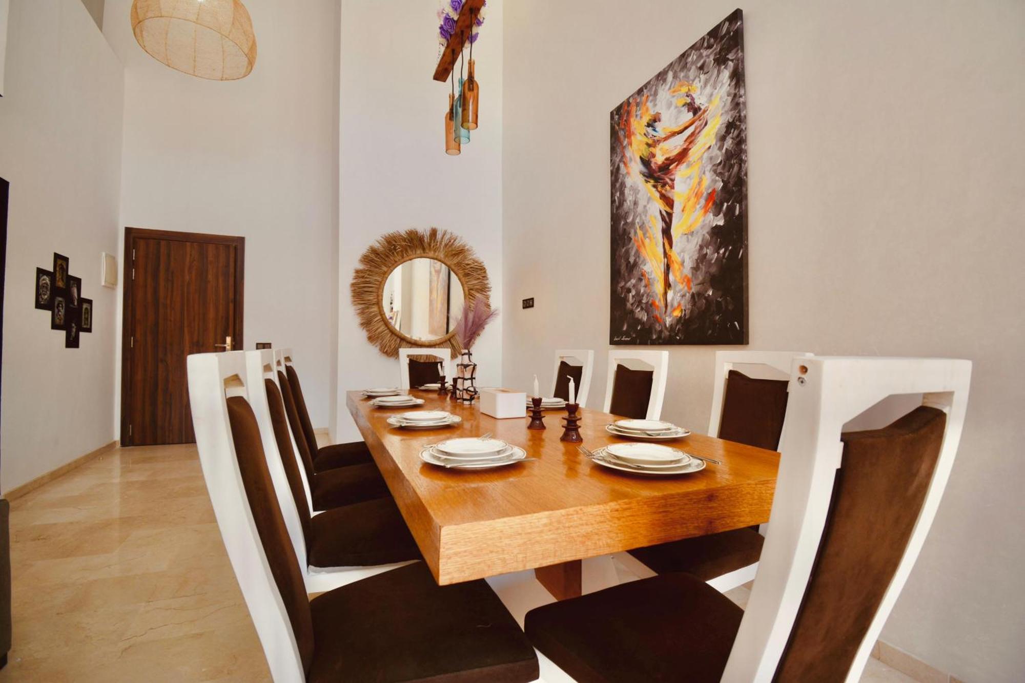 Appartement New Duplex- M Avenue , Swimming Pool , Fibre Optique Wifi , Parking , Gueliz Centre