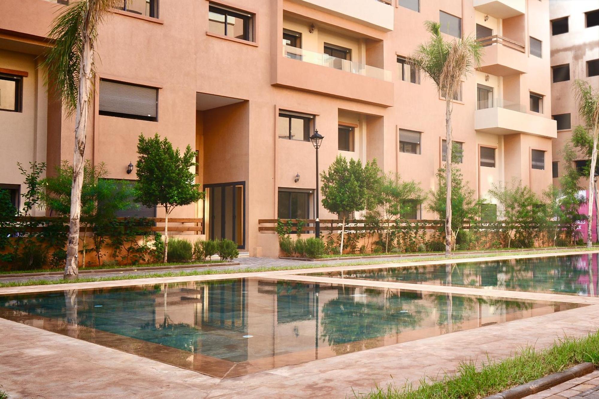 New Duplex- M Avenue , Swimming Pool , Fibre Optique Wifi , Parking , Gueliz Centre Appartement
